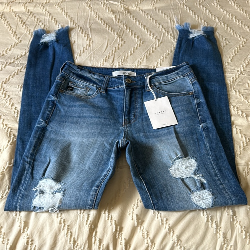 KanCan Distressed Blue Jeans - Picture 5 of 9